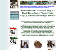 Tablet Screenshot of heimtierbedarf-versand.de